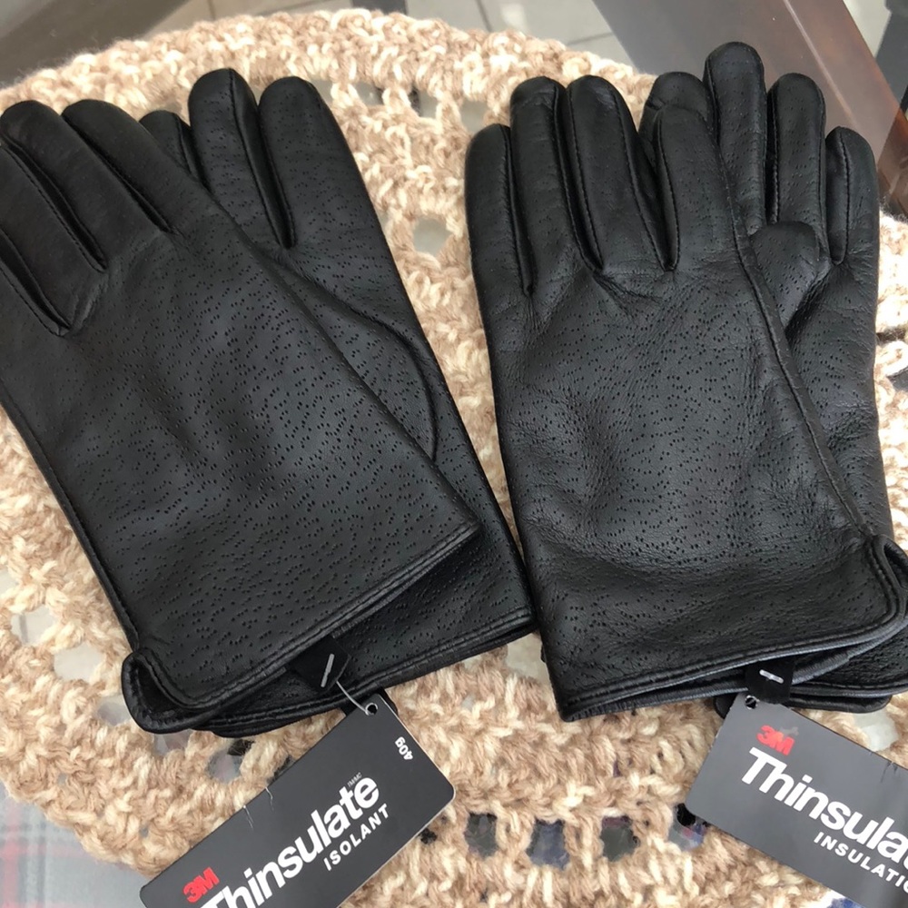Black Leather Dress Gloves (Women’s)